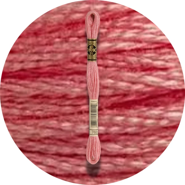 DMC Mouliné Spécial 25 Broderigarn, Ensfarvet, Røde/Gule/Orange nuancer